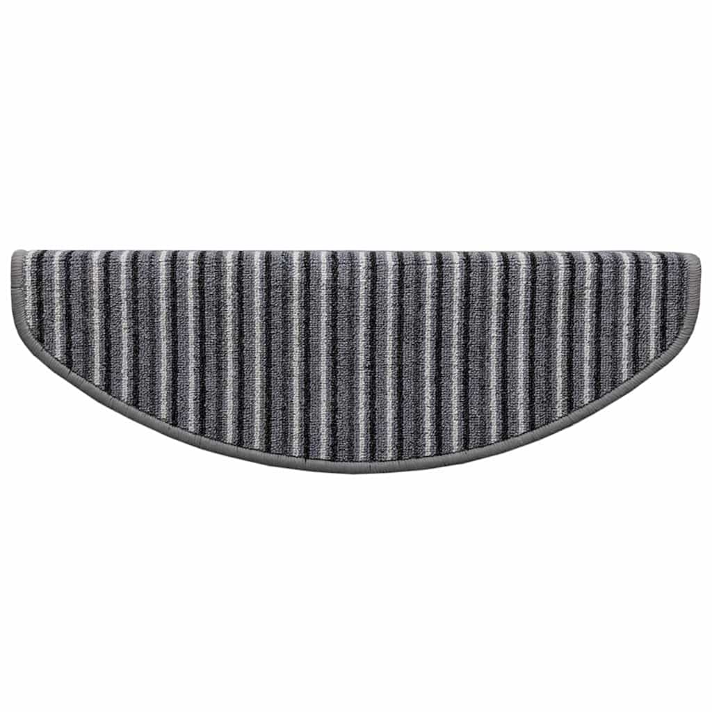 Selvklæbende Trappemåtter 15 stk. 65 x 21 x 4 cm Non-Slip Grå