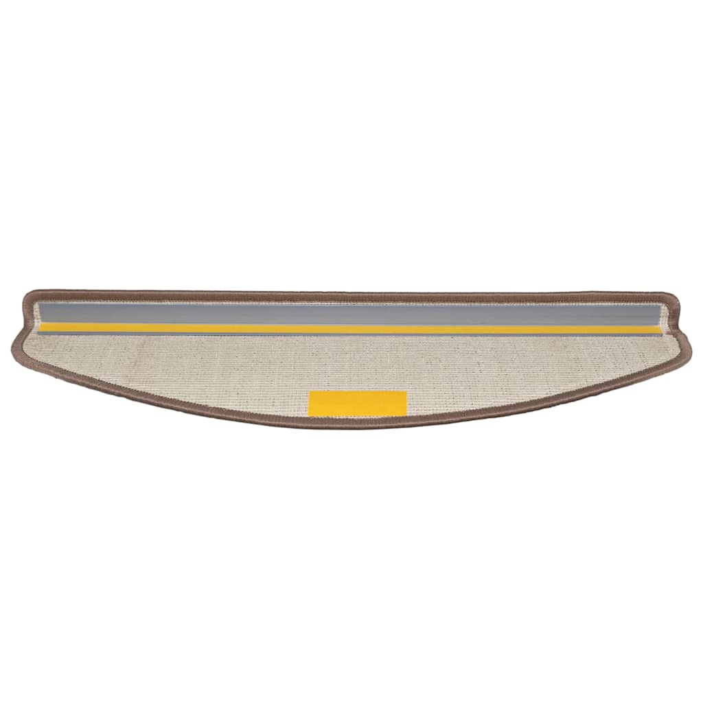 Selvklæbende Trappemåtter 15 stk. 65 x 21 x 4 cm Non-Slip Brun