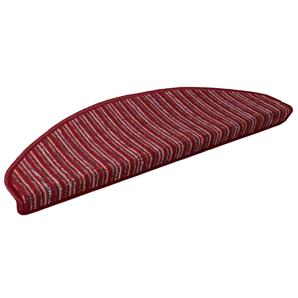 Selvklæbende Trappemåtter 15 stk. 65 x 21 x 4 cm Non-Slip Rød