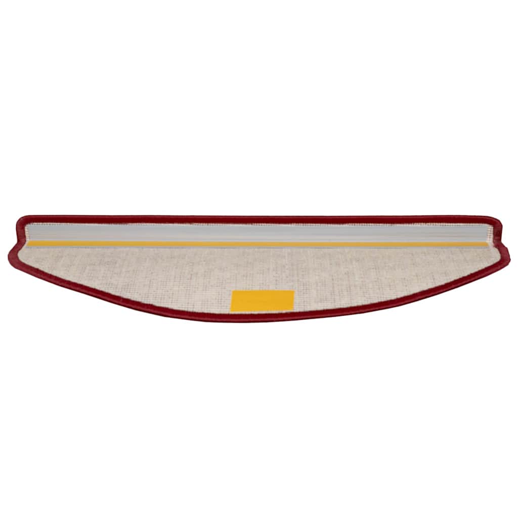 Selvklæbende Trappemåtter 15 stk. 65 x 21 x 4 cm Non-Slip Rød