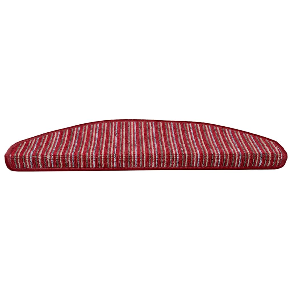 Selvklæbende Trappemåtter 15 stk. 65 x 21 x 4 cm Non-Slip Rød