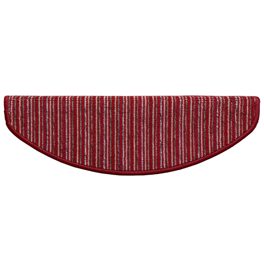 Selvklæbende Trappemåtter 15 stk. 65 x 21 x 4 cm Non-Slip Rød