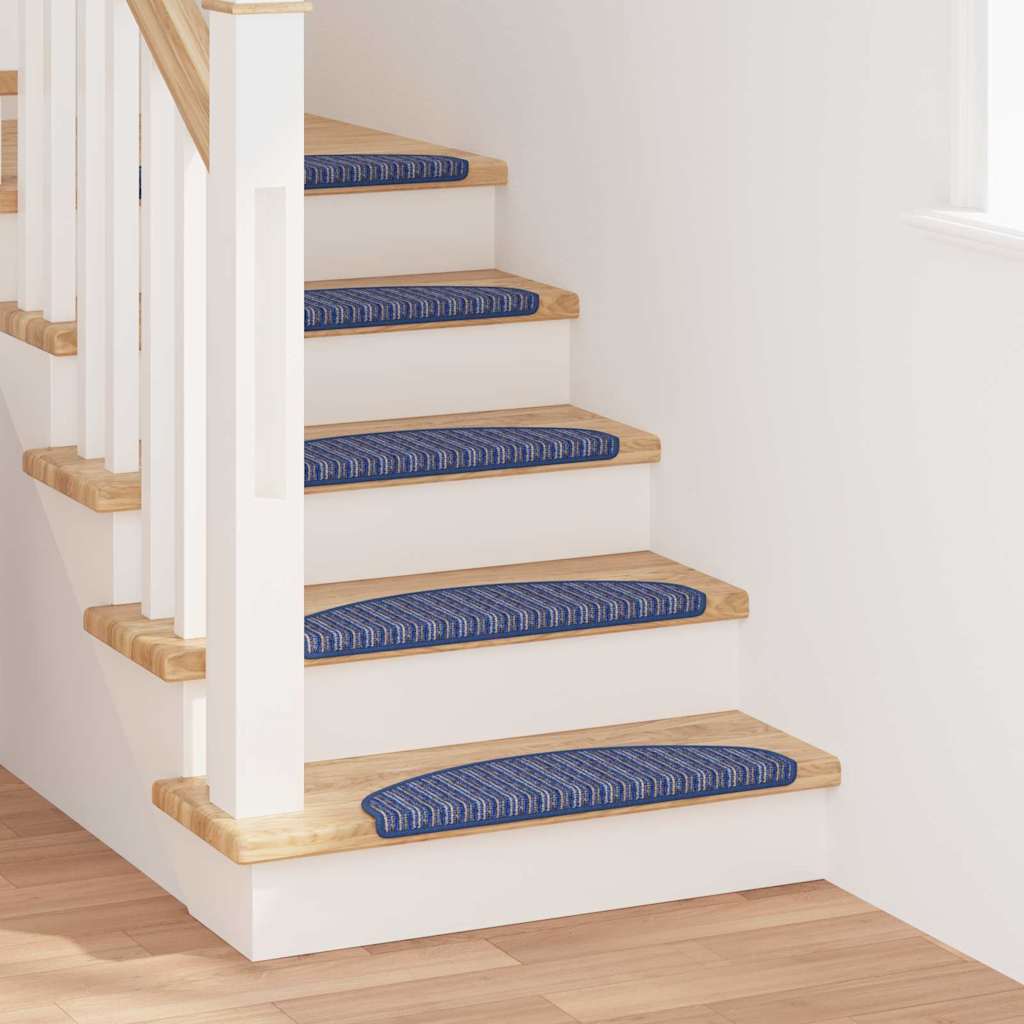 Selvklæbende Trappemåtter 15 stk. 65 x 21 x 4 cm Non-Slip Blå