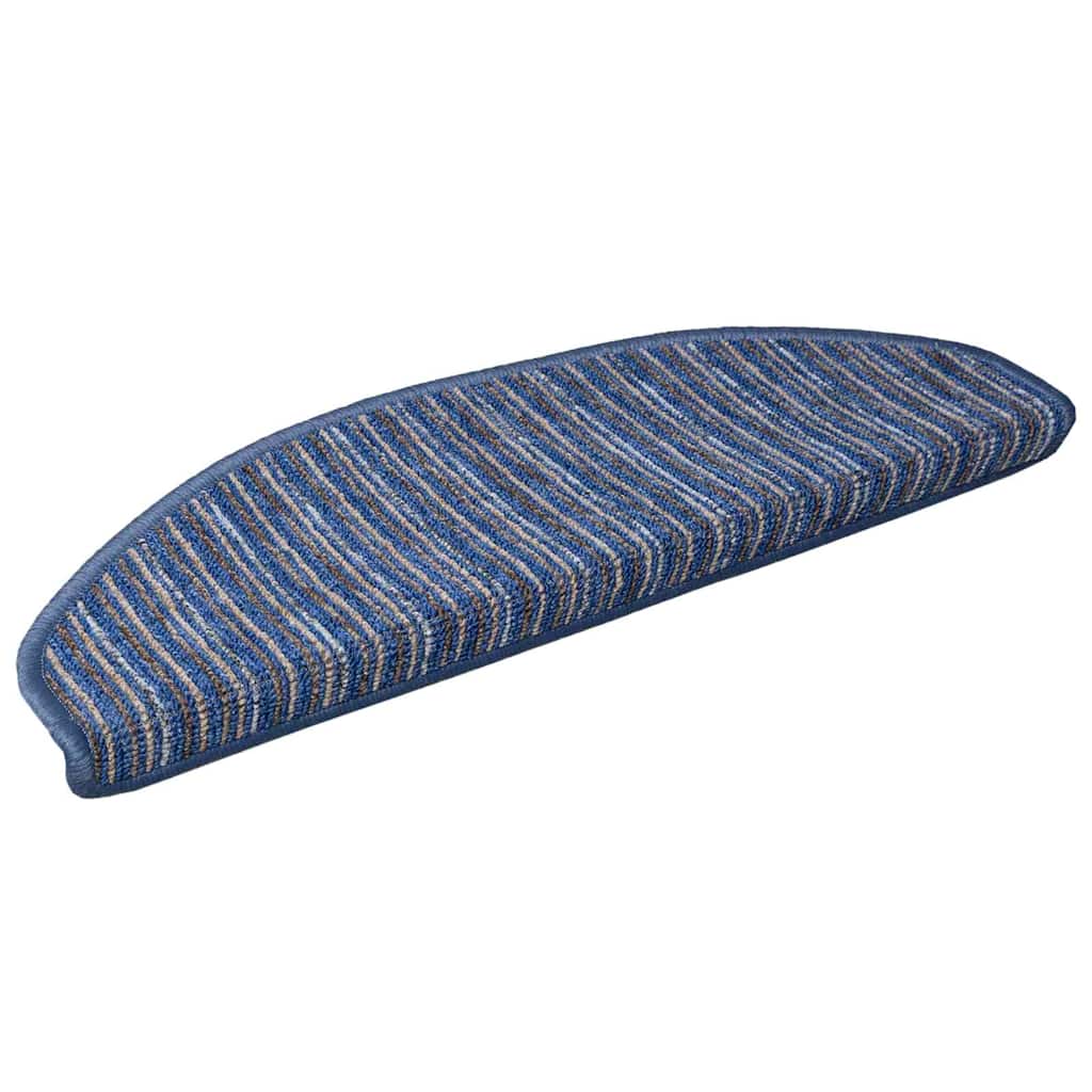 Selvklæbende Trappemåtter 15 stk. 65 x 21 x 4 cm Non-Slip Blå
