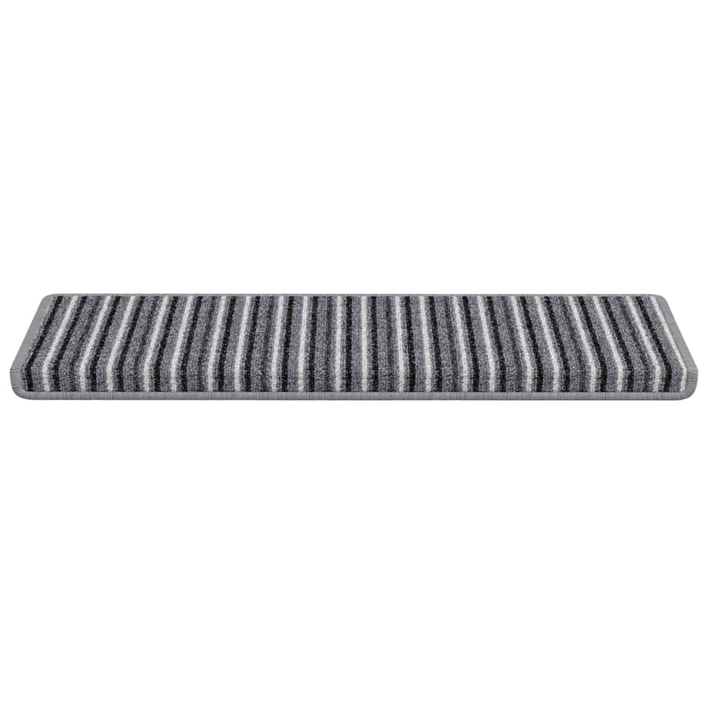 Selvklæbende Trappemåtter 15 stk. 65 x 21 x 4 cm Non-Slip Grå