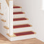 Selvklæbende Trappemåtter 15 stk. 65 x 21 x 4 cm Non-Slip Rød