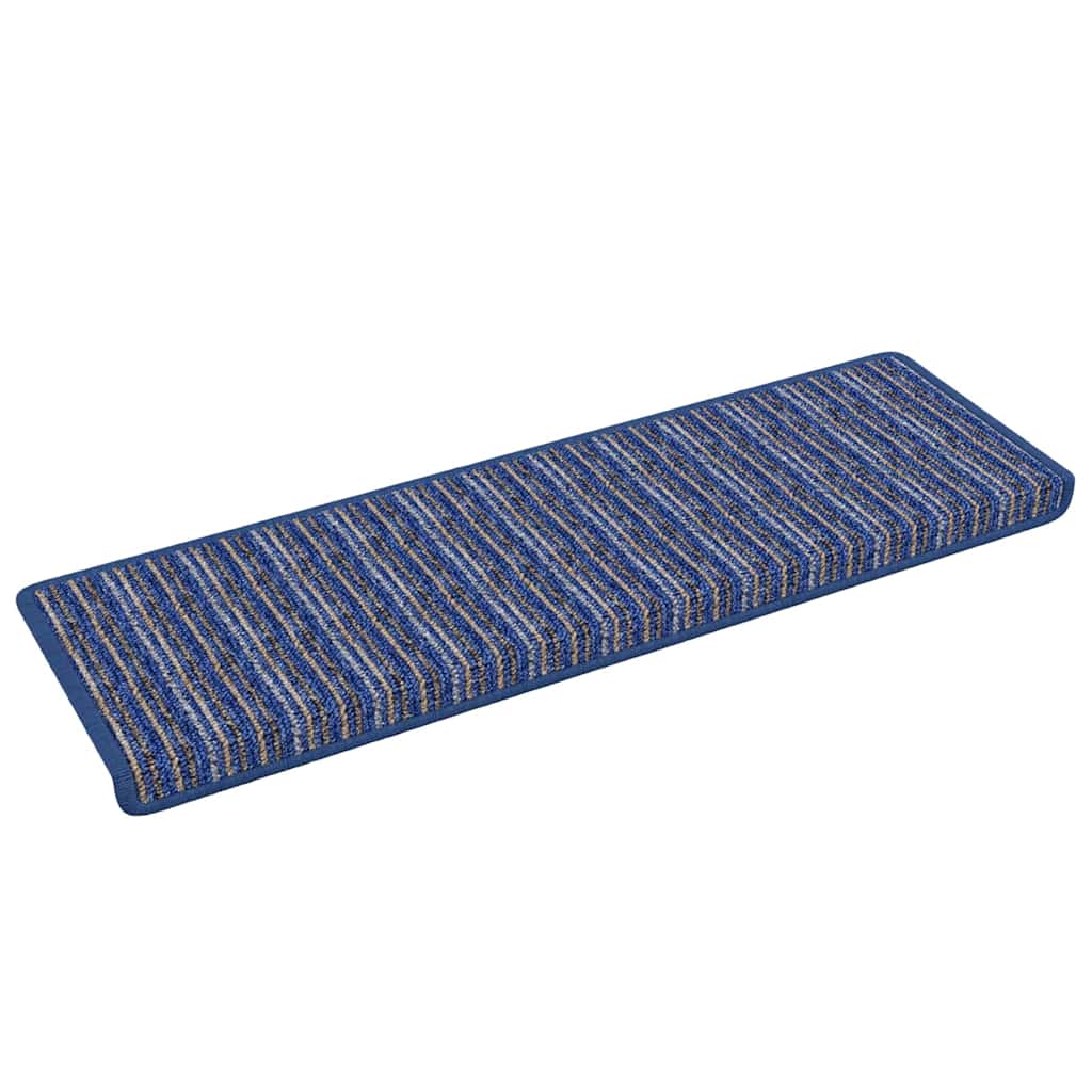 Selvklæbende Trappemåtter 15 stk. 65 x 21 x 4 cm Non-Slip Blå