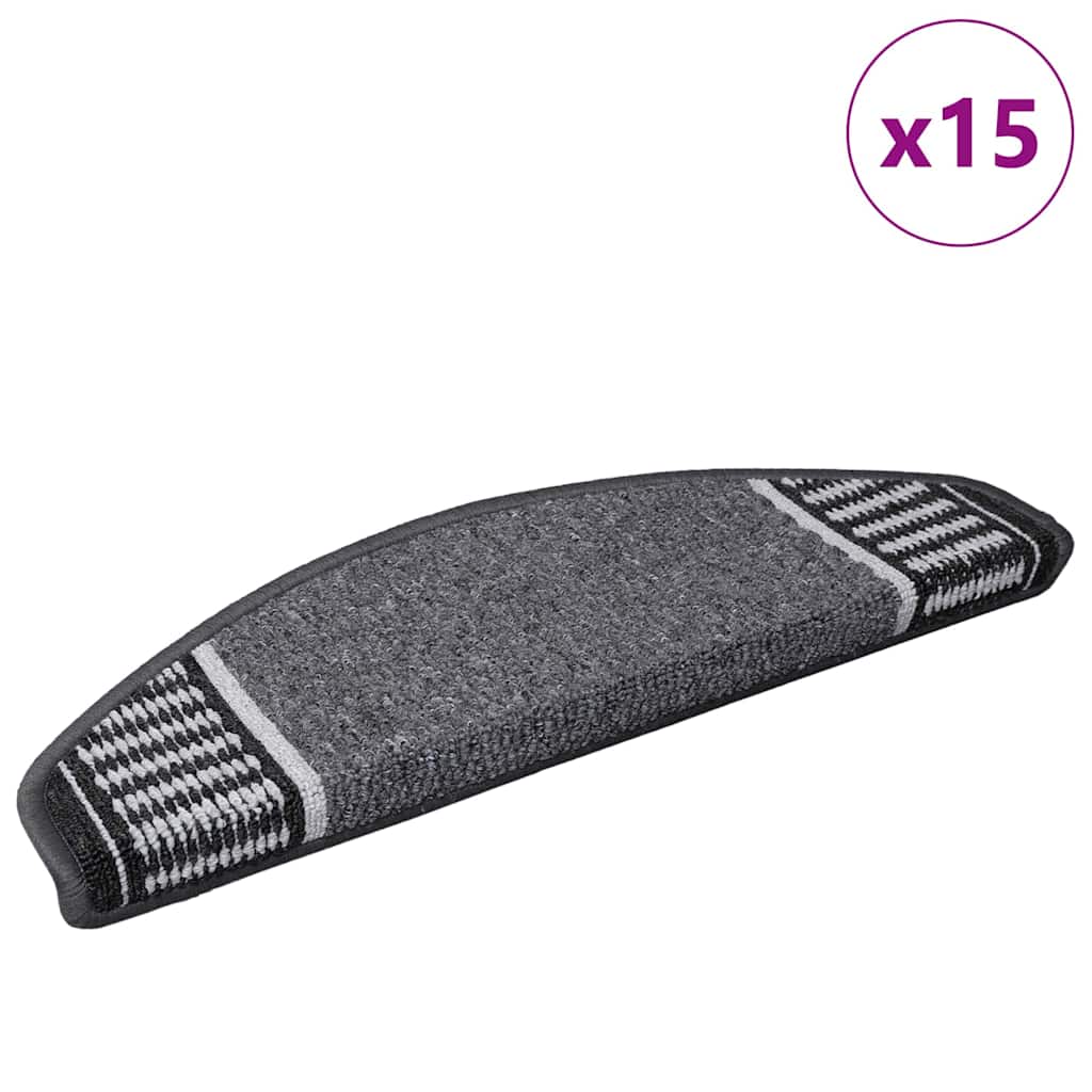 Selvklæbende Trappemåtter 15 stk. 65 x 21 x 4 cm Non-Slip