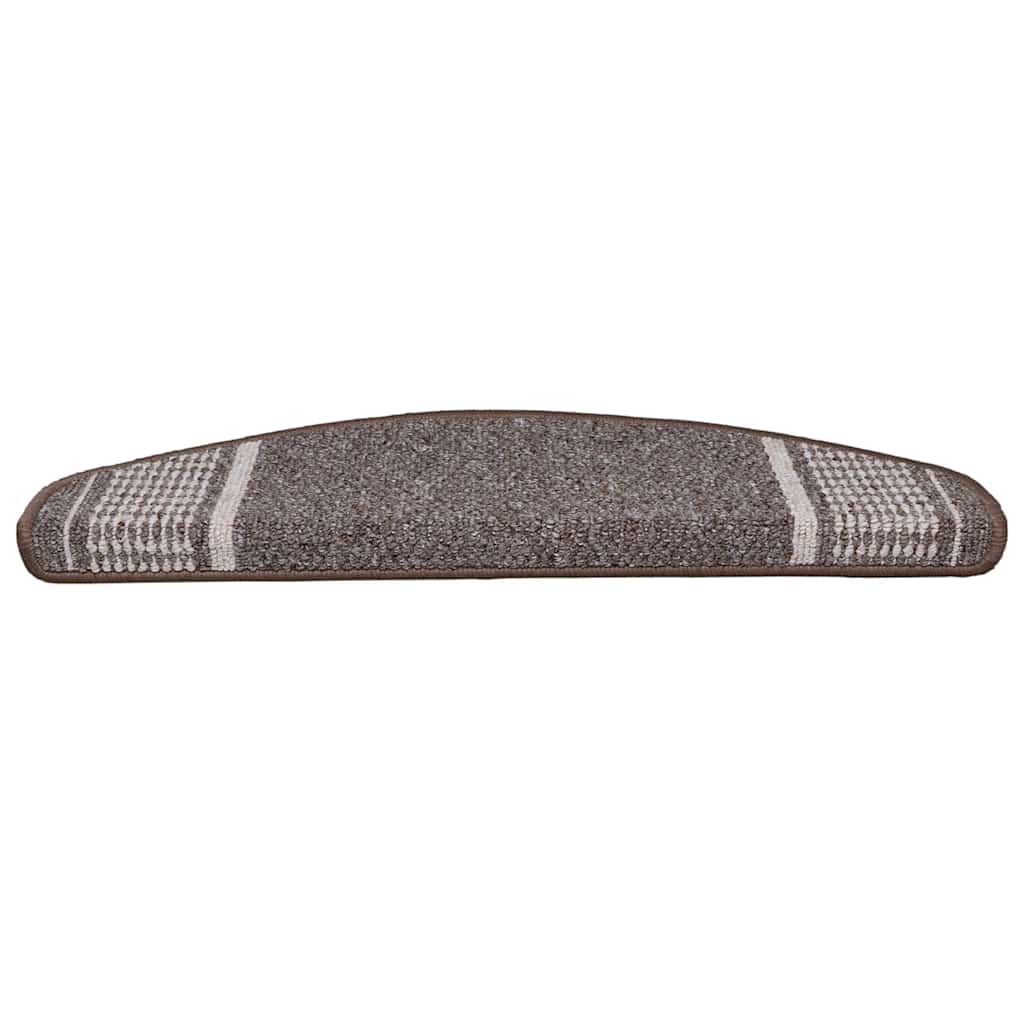 Selvklæbende Trappemåtter 15 stk. 65 x 21 x 4 cm Non-Slip Brun