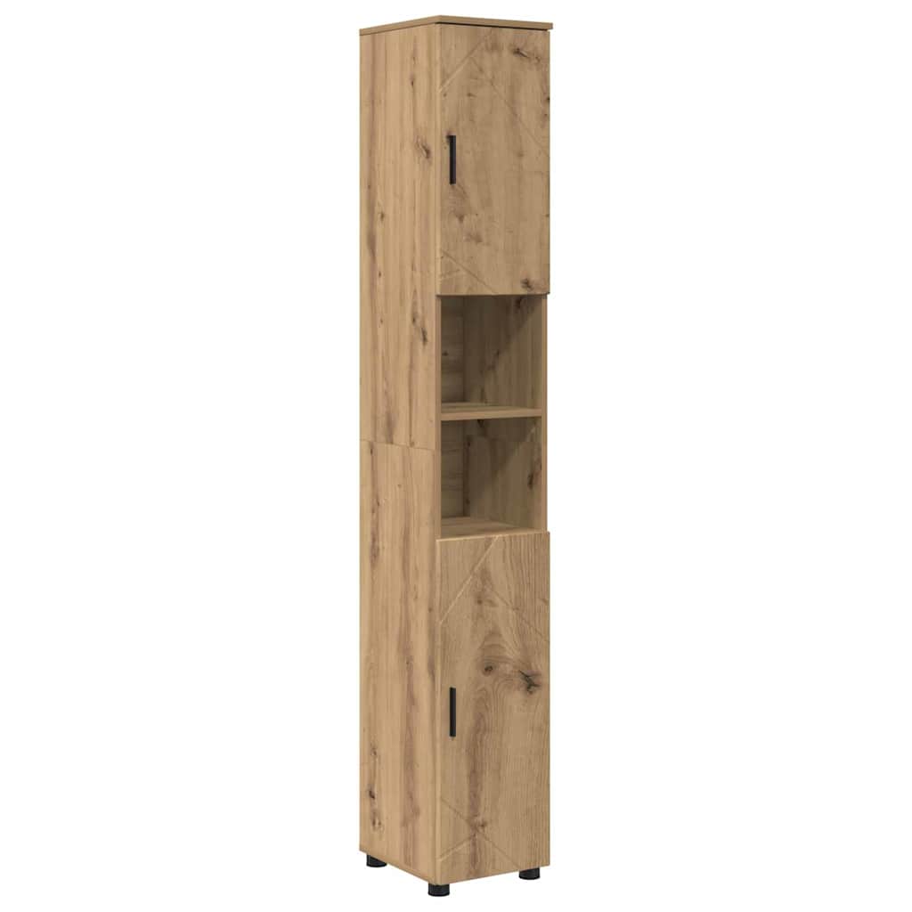 Badeværelsesmøbel sæt 4 stk. Artisan Egetræ 61 x 35 x 64 cm