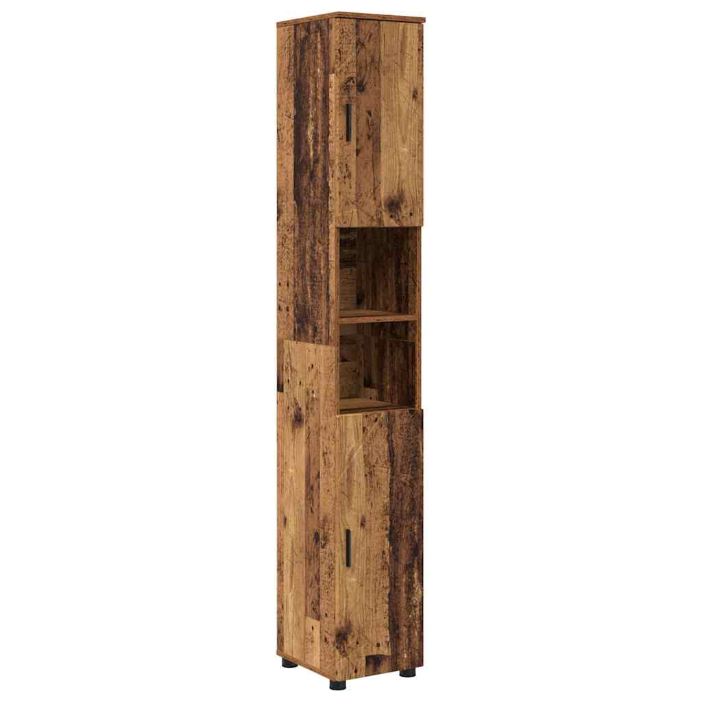Badeværelsesmøbel sæt 5 stk. Gammelt træ 61 x 35 x 64 cm