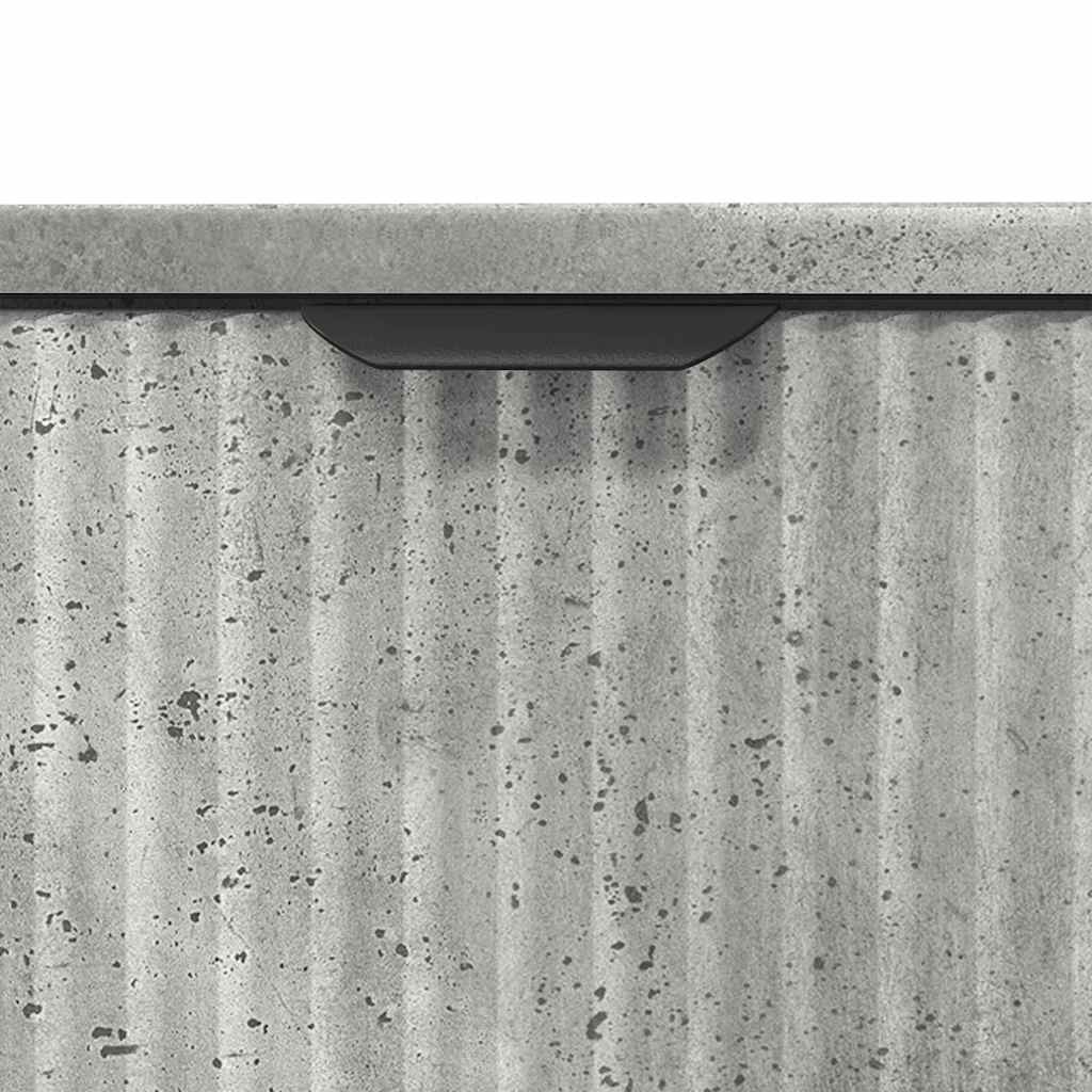 Badeværelsesmøbel sæt 2 stk. Beton Grå Samlet træ og metal