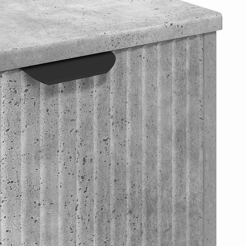 Badeværelsesmøbel sæt 3 stk. Beton Grå Samlet træ og metal