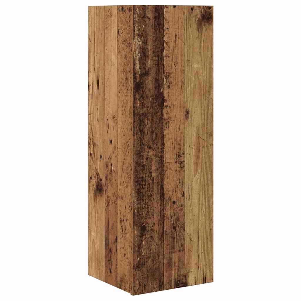 TV-møbelsæt 10 stk. Gammelt træ Konstrueret træ
