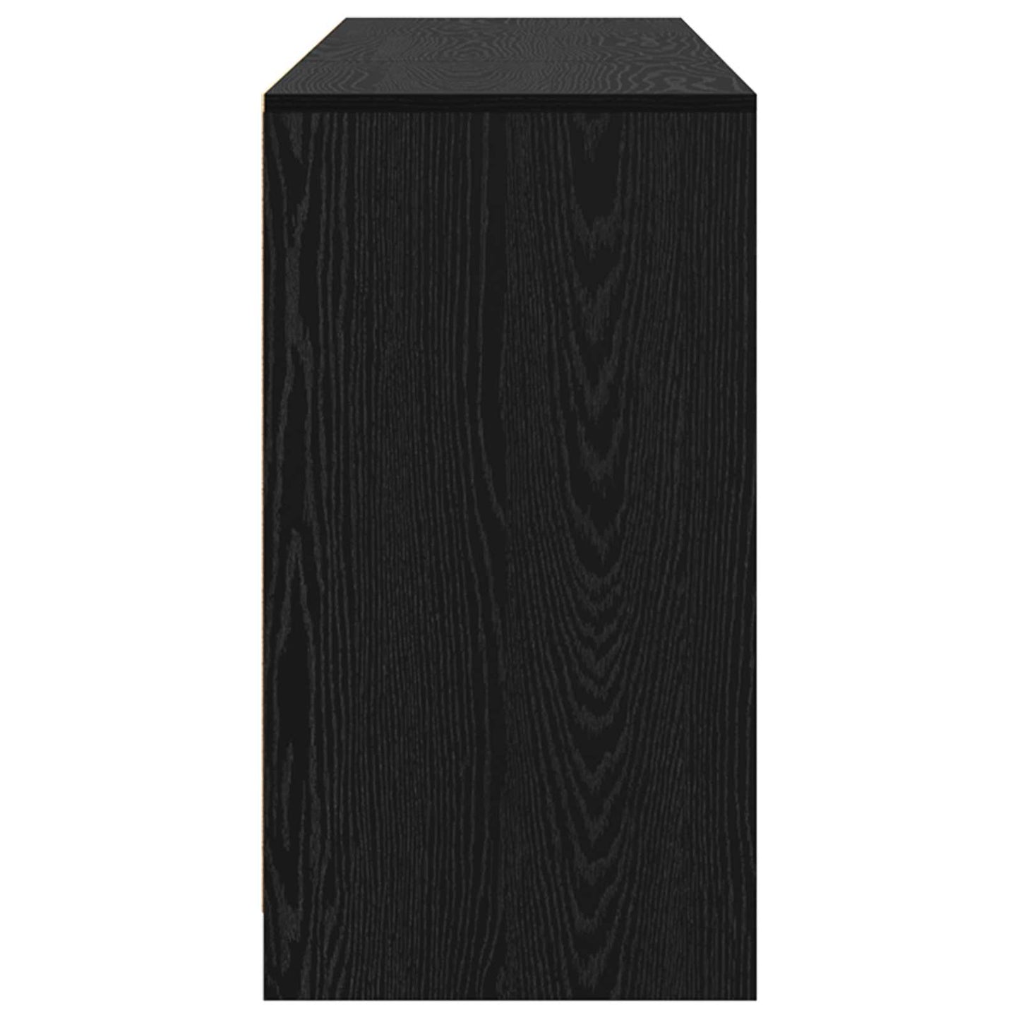Sideboard 3 stk. Sort eg 70 x 41 x 75 cm Konstrueret træ