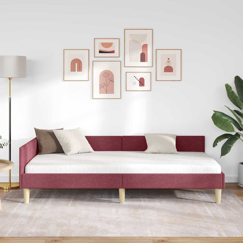 Hjørnesengramme Vinrød 90 x 200 cm Stof