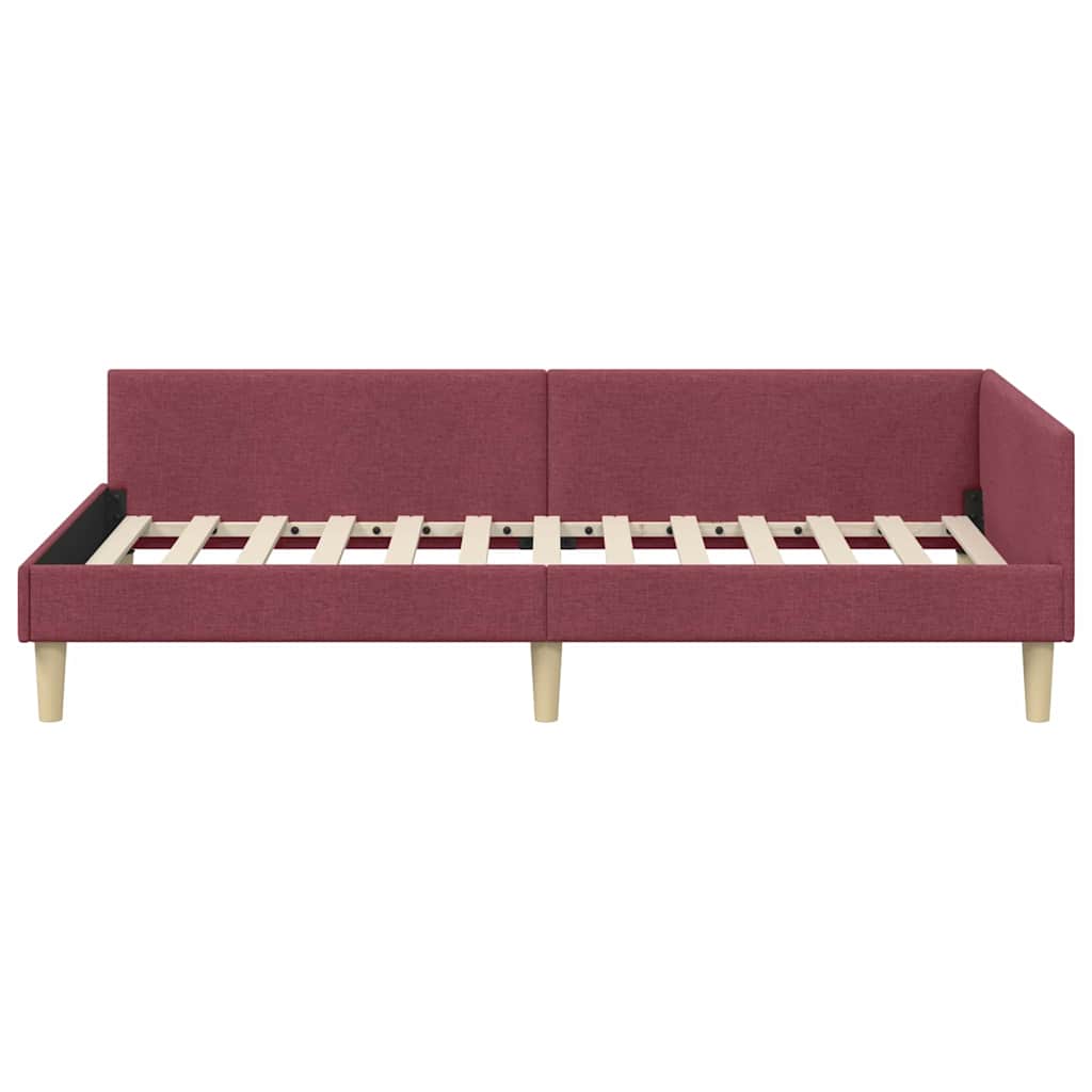 Hjørnesengramme Vinrød 100 x 200 cm Stof