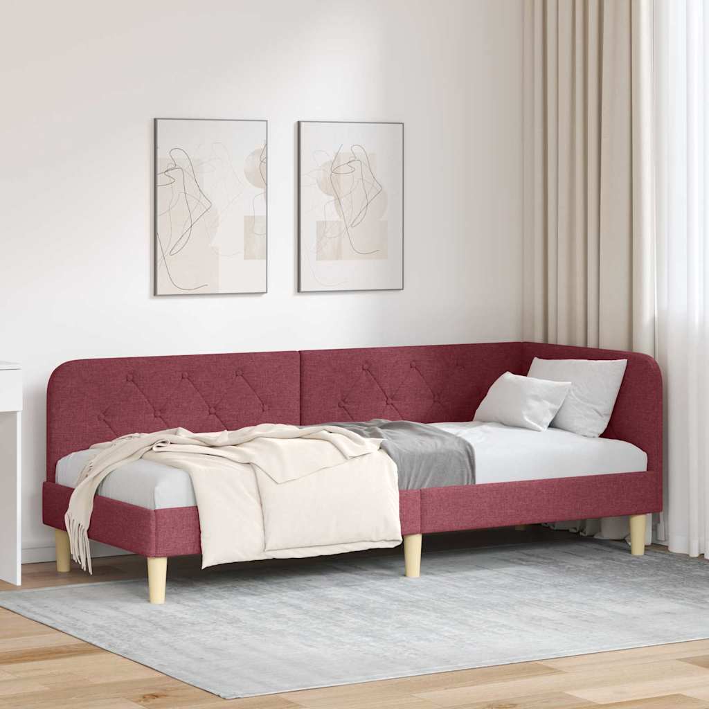 Hjørnesengramme Vinrød 80 x 200 cm Stof