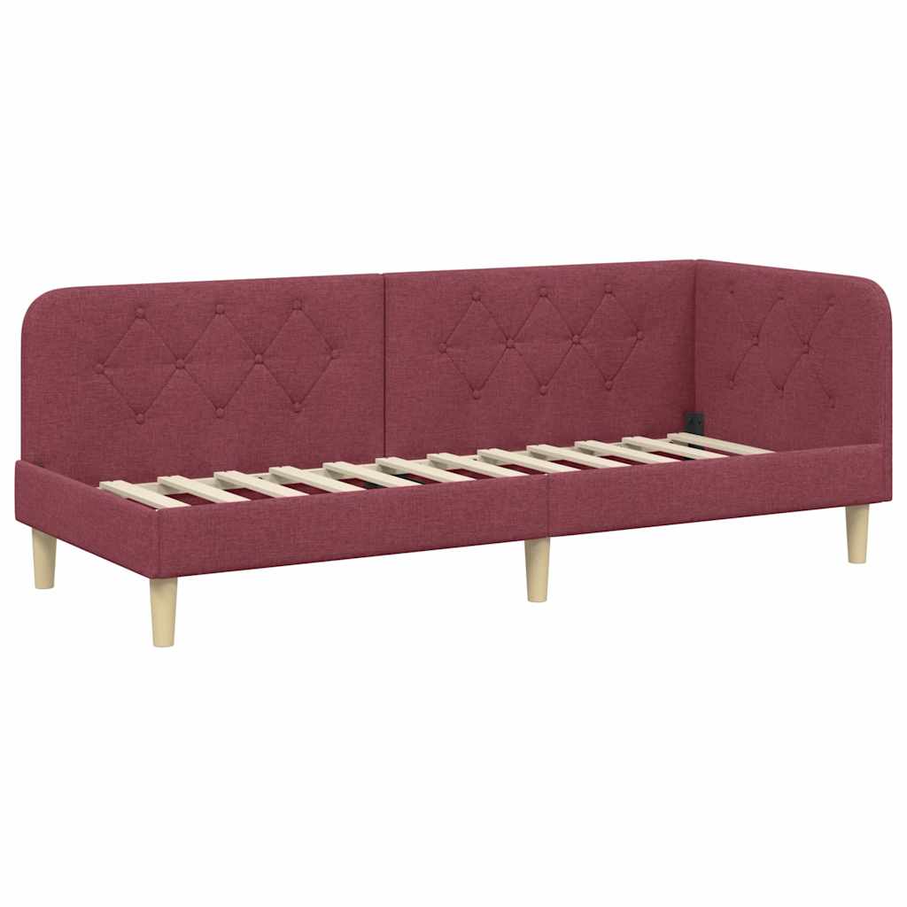 Hjørnesengramme Vinrød 80 x 200 cm Stof