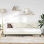 Hjørnesengramme Creme 90 x 200 cm Fløjl