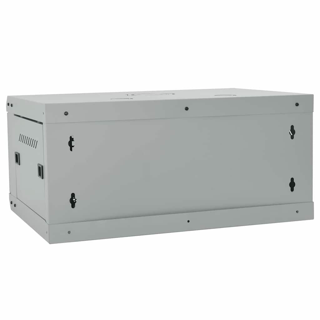 Netværksskab med opbevaring Grå 60 x 45 x 28 cm Stål