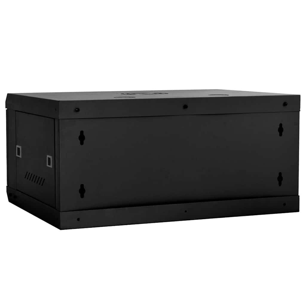 Netværksskab med opbevaring Sort 60 x 35 x 28 cm Stål