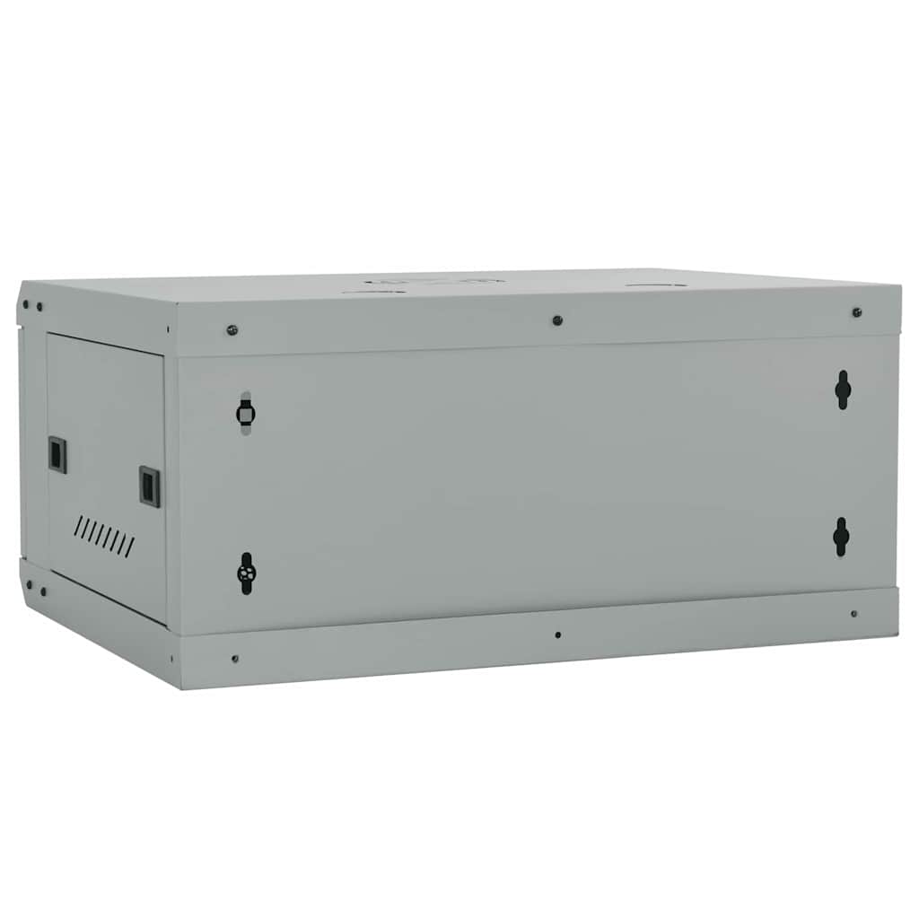 Netværksskab med opbevaring Grå 60 x 35 x 28 cm Stål