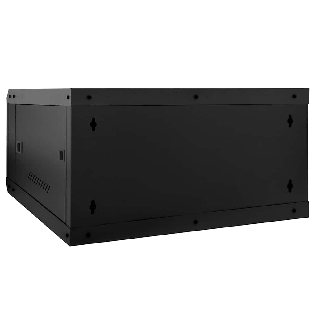 Netværksskab med opbevaring Sort 60 x 60 x 35 cm Stål