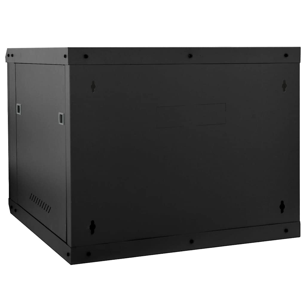 Netværksskab med opbevaring Sort 60 x 60 x 50 cm Stål