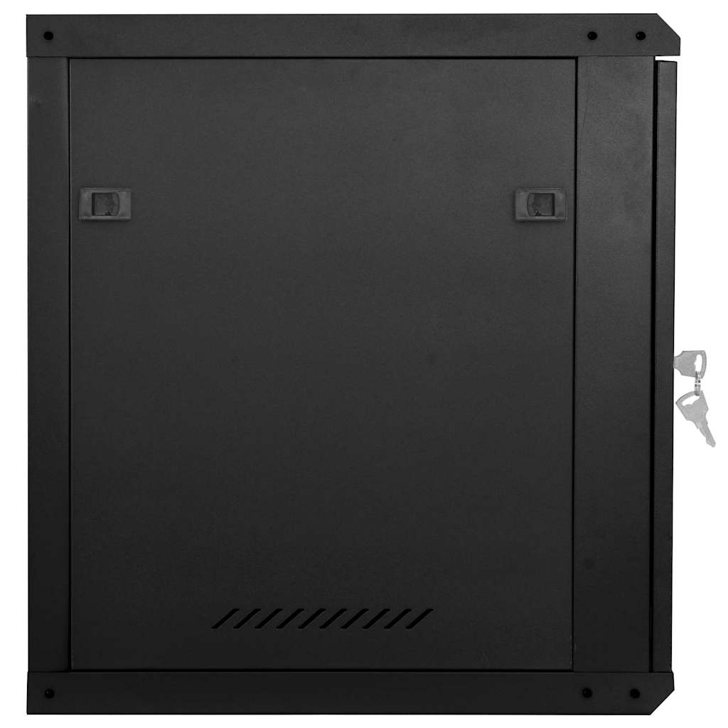 Netværksskab med opbevaring Sort 60 x 60 x 50 cm Stål