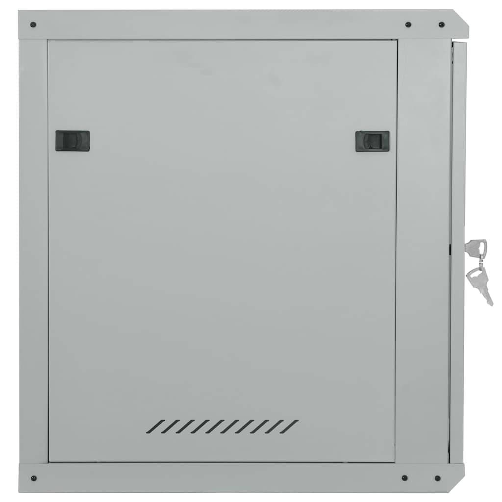 Netværksskab med opbevaring Grå 60 x 60 x 65 cm Stål