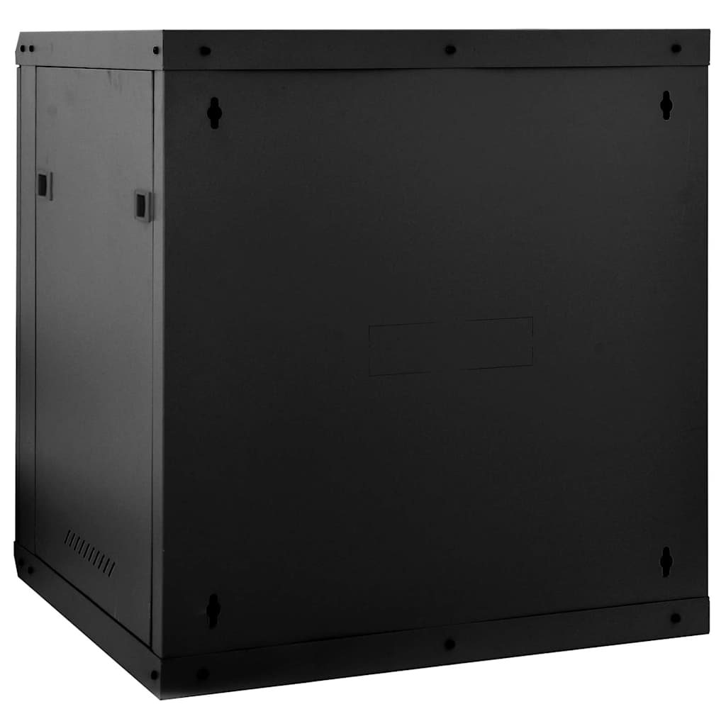 Netværksskab med opbevaring Sort 60 x 45 x 65 cm Stål