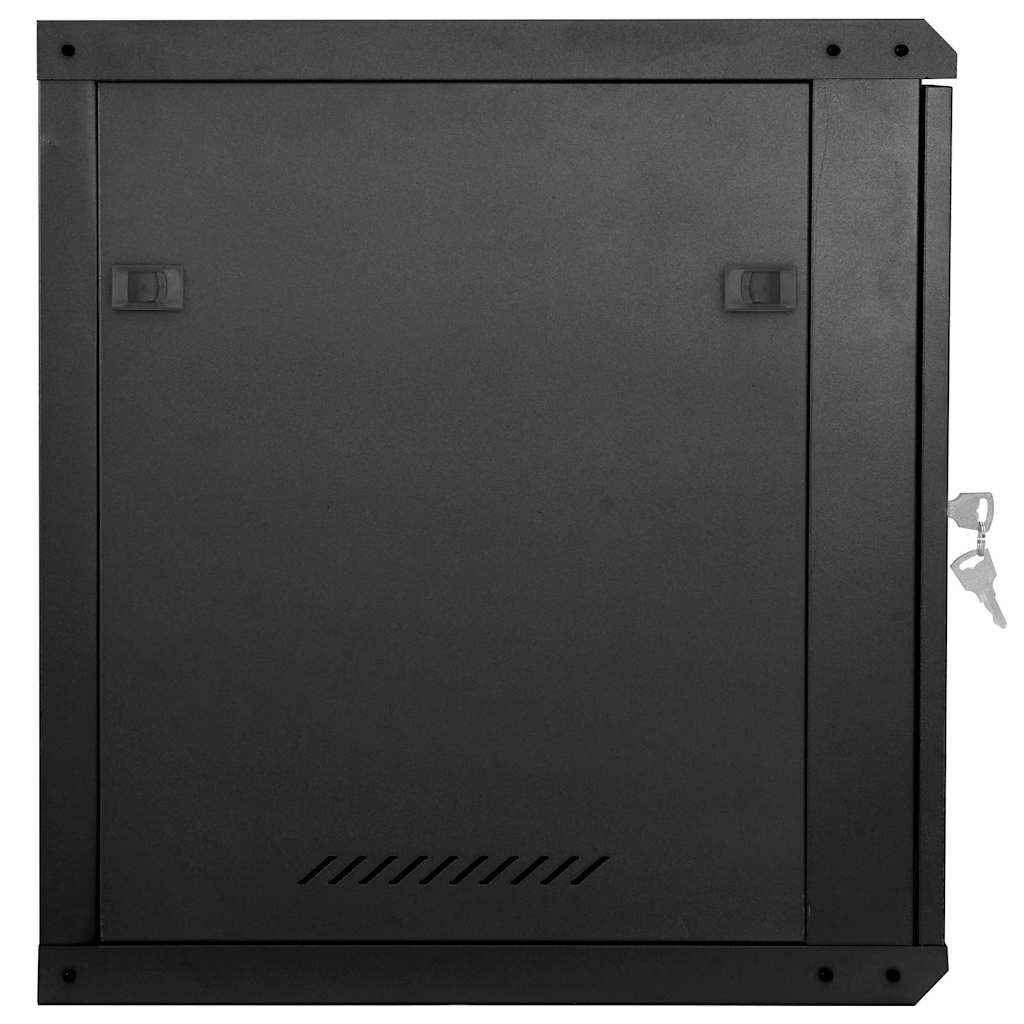 Netværksskab med opbevaring Sort 60 x 45 x 65 cm Stål