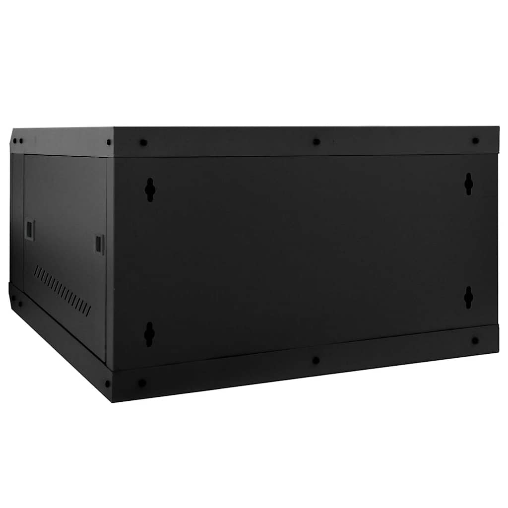 Netværksskab med opbevaring Sort 53 x 60 x 30 cm Stål