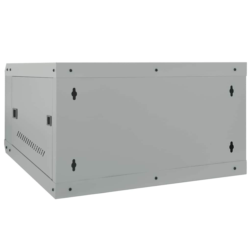 Netværksskab med opbevaring Grå 53 x 60 x 30 cm Stål