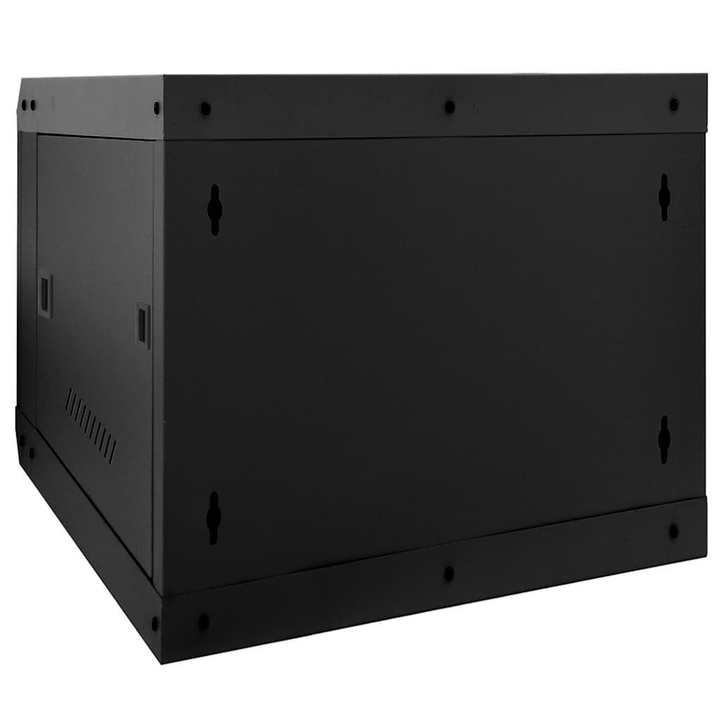 Netværksskab med opbevaring Sort 53 x 60 x 45 cm Stål