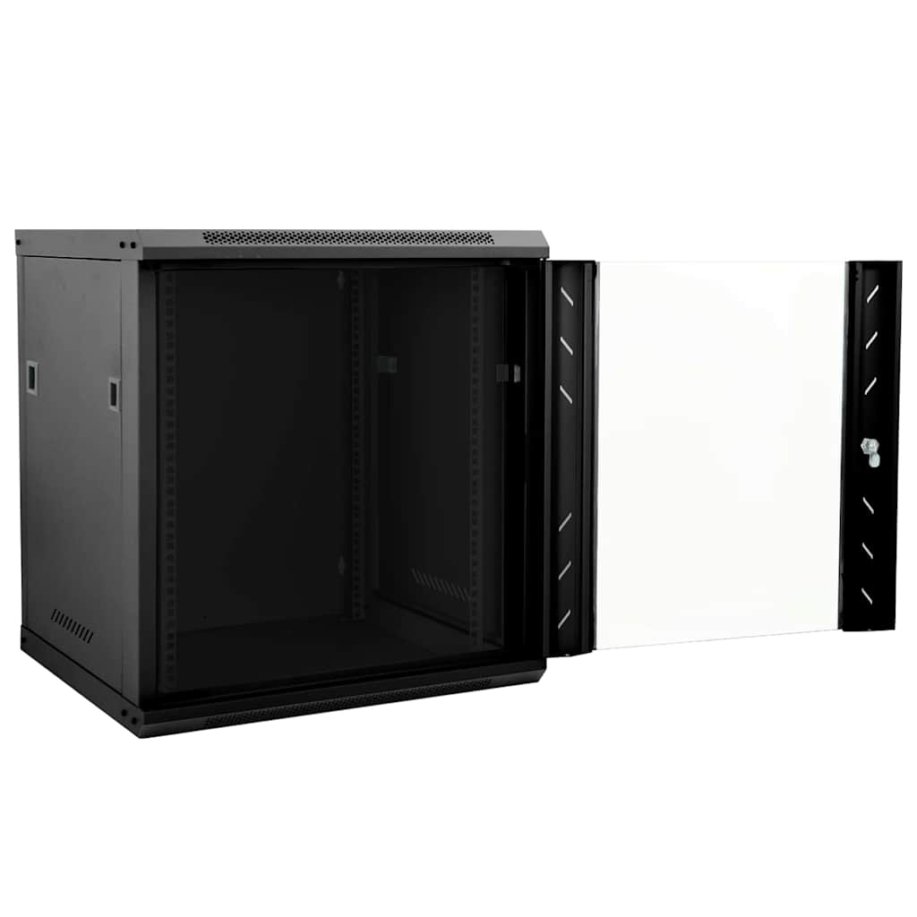 Netværksskab med opbevaring Sort 53 x 60 x 60 cm Stål