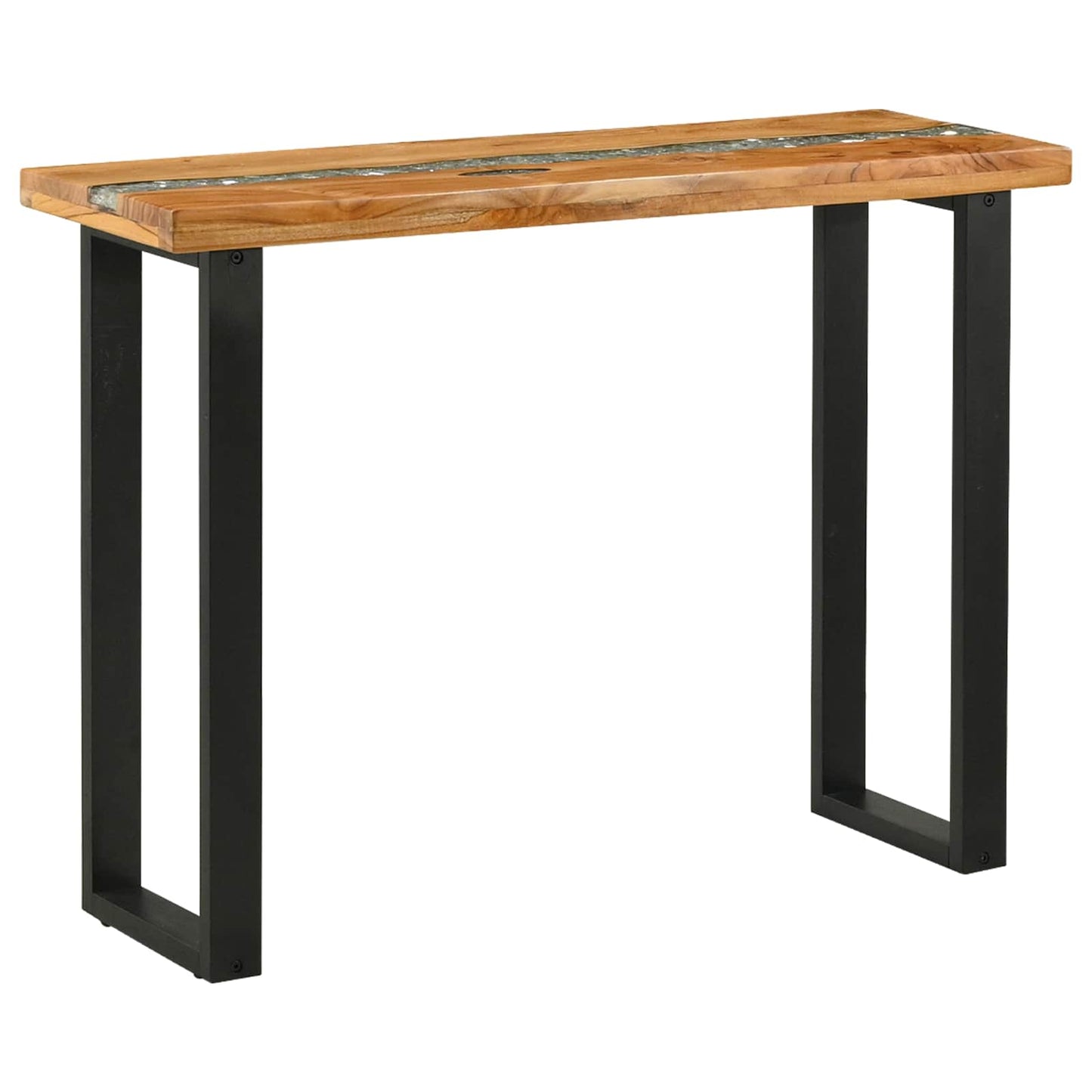 Konsolbord Brun 100 x 35 x 75 cm Massiv Teaktræ