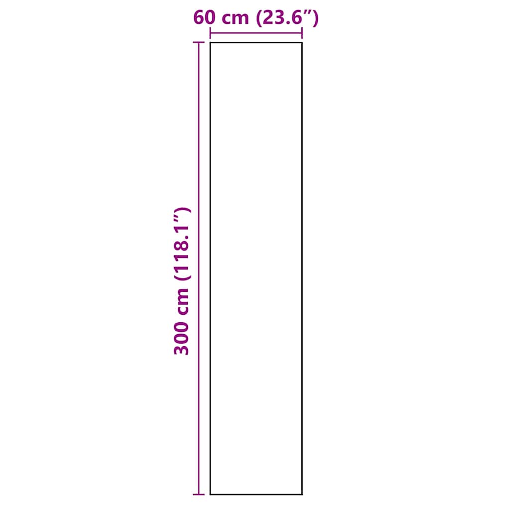 Køkken tæppe Bestik Sort 300 x 60 cm Fløjl