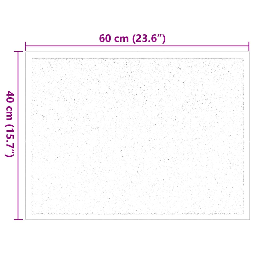 Dørmåtte Antracit 60 x 40 x 1.2 cm Teddy Stof