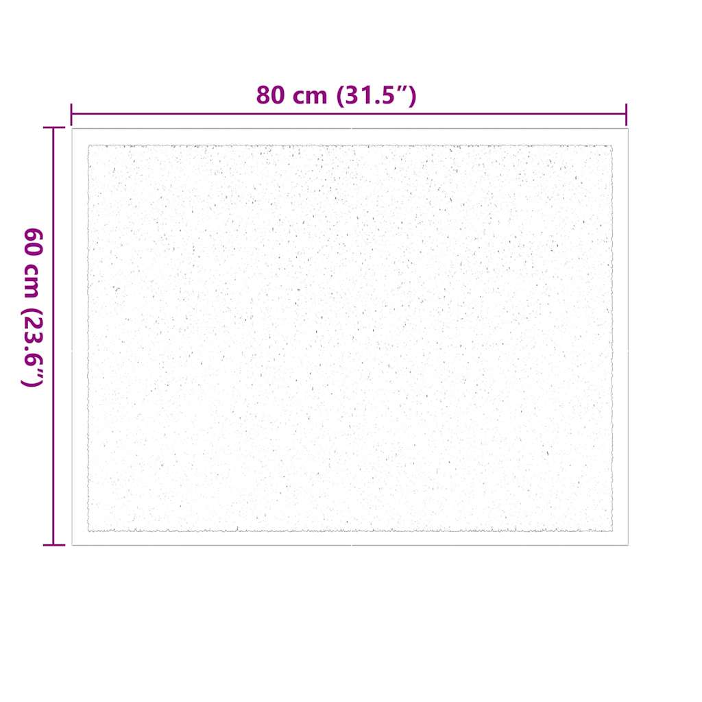 Dørmåtte Antracit 60 x 80 x 1,2 cm Teddy Stof