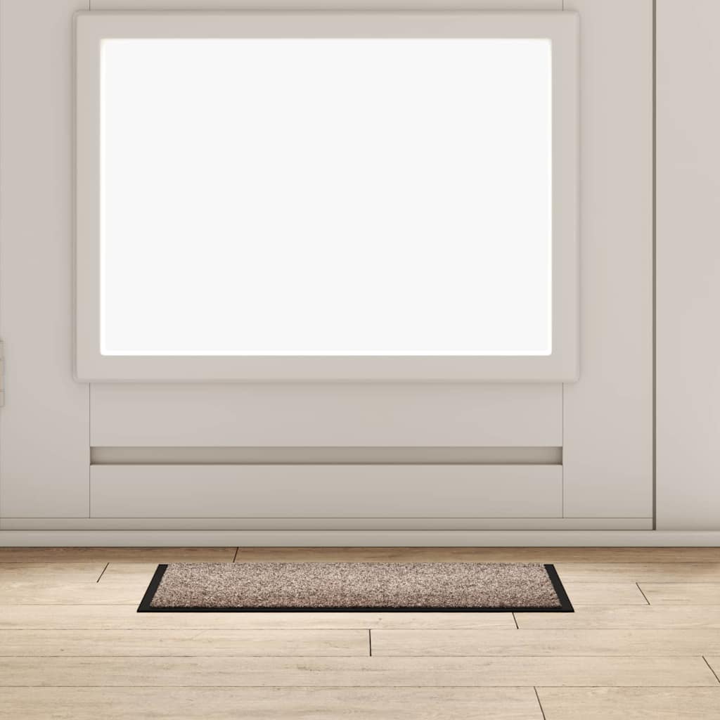 Dørmåtte Beige 60 x 40 x 1.2 cm Teddy Stof