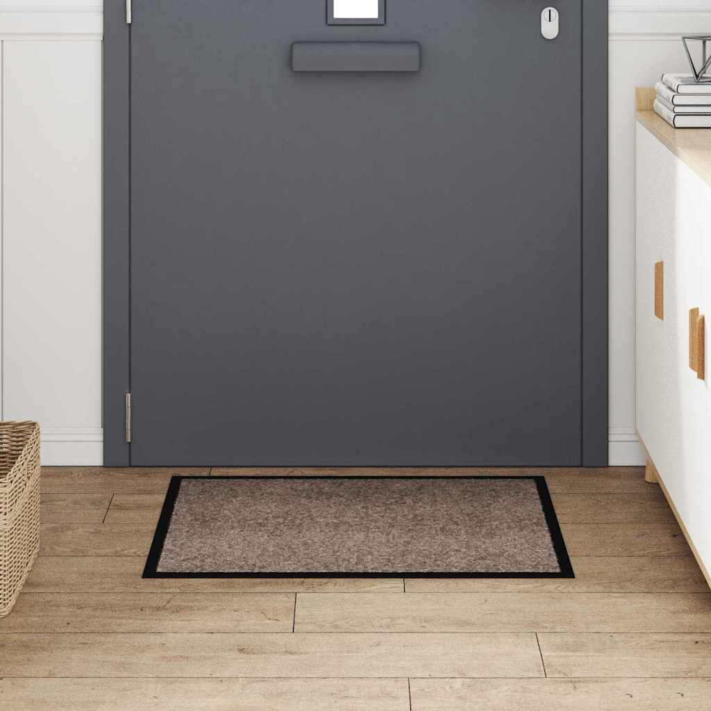 Dørmåtte Beige 60 x 80 x 1.2 cm Teddy Stof