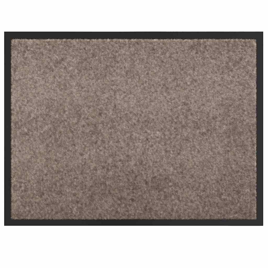 Dørmåtte Beige 60 x 80 x 1.2 cm Teddy Stof
