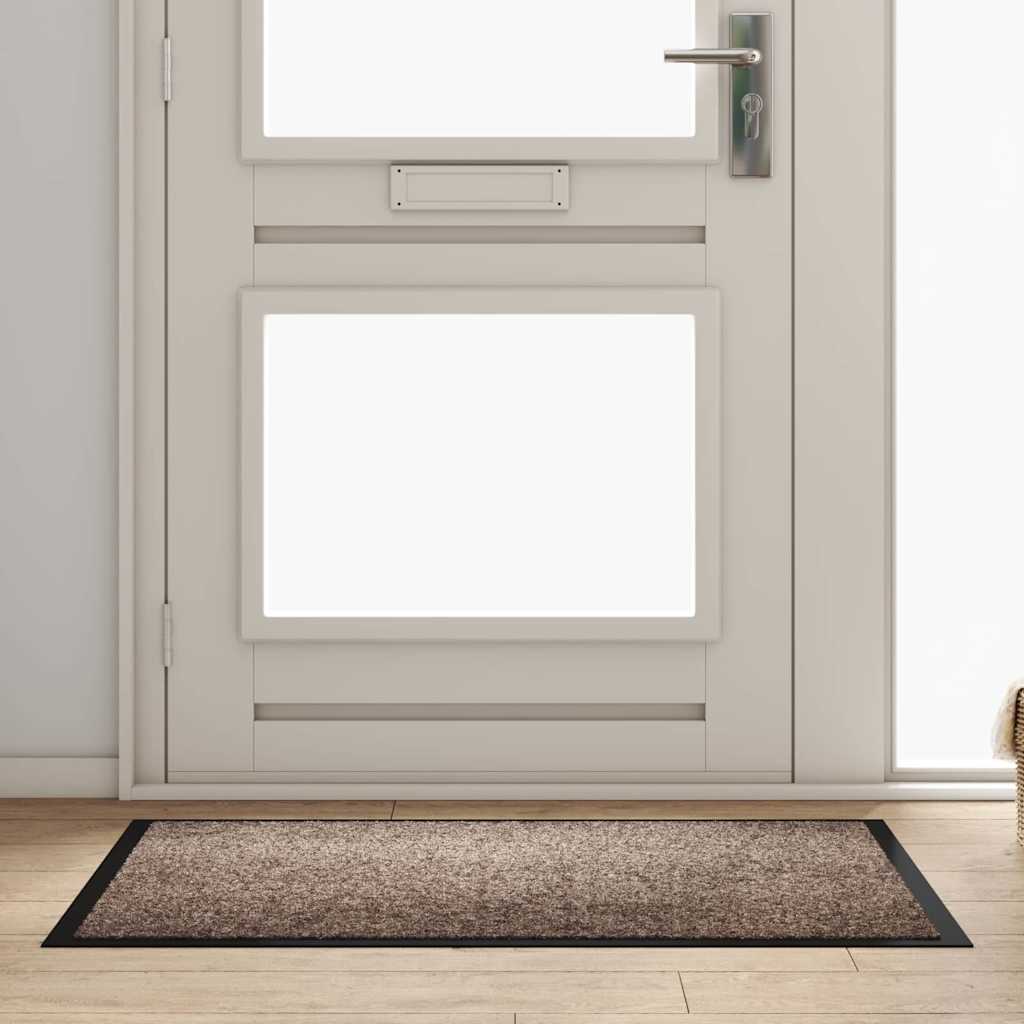 Dørmåtte Beige 80 x 120 x 1.2 cm Teddy Stof