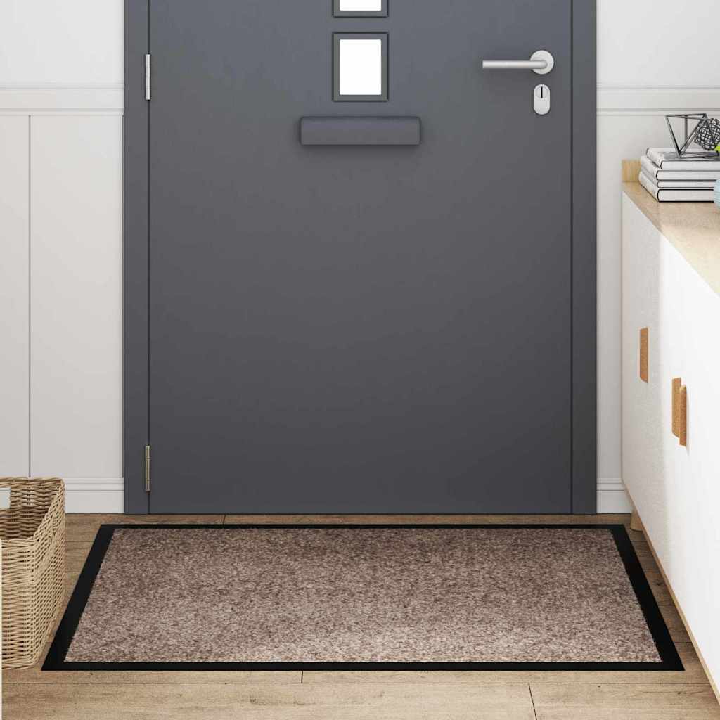 Dørmåtte Beige 80 x 120 x 1.2 cm Teddy Stof