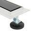 Bruseafløb Glasdæksel med 360° Siphon Sort 100 cm