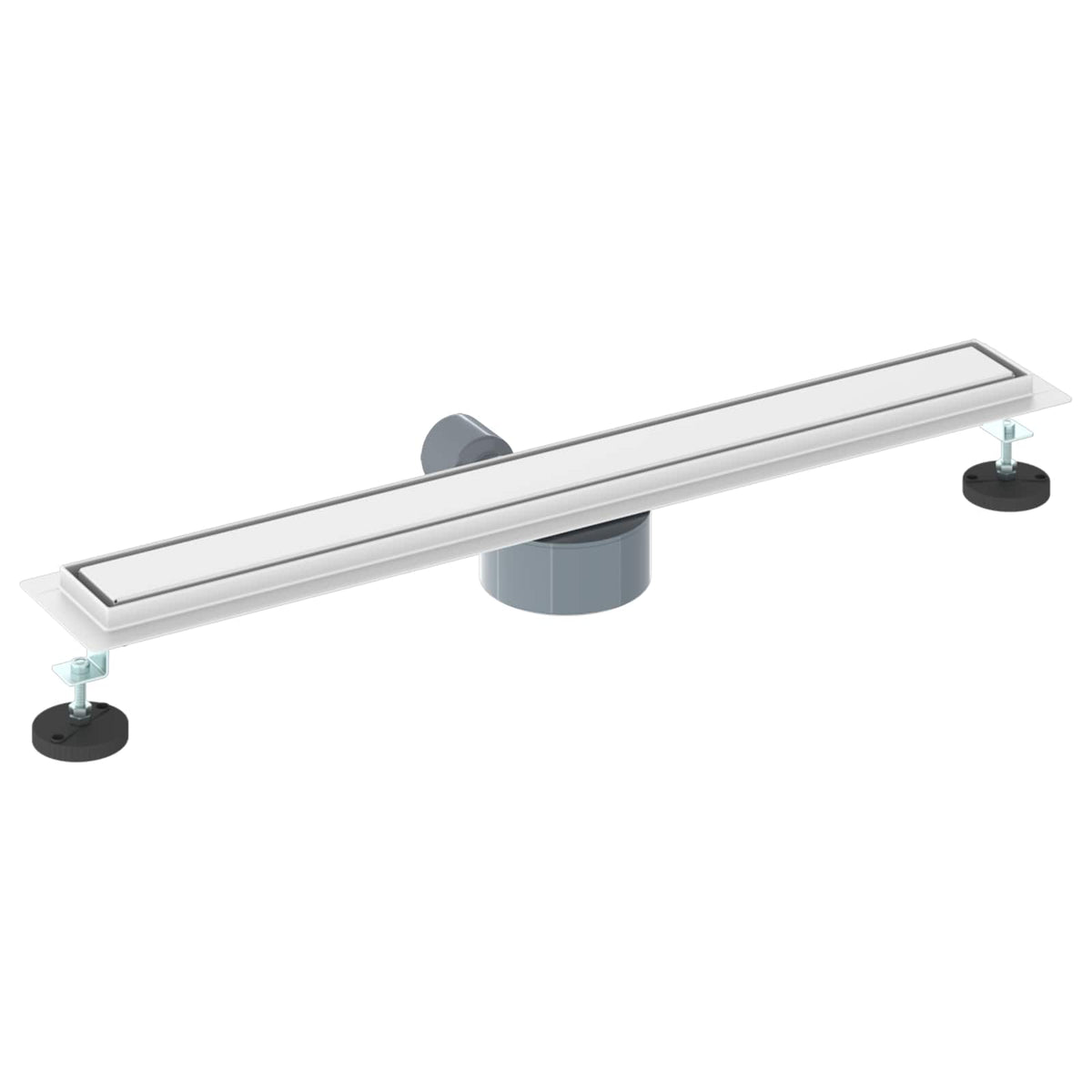 Bruserafløb 2-i-1 med 360° Siphon Sølv 70 cm Rustfrit Stål 304
