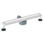 Bruserafløb 2-i-1 med 360° Siphon Sølv 60 cm Rustfrit Stål 304