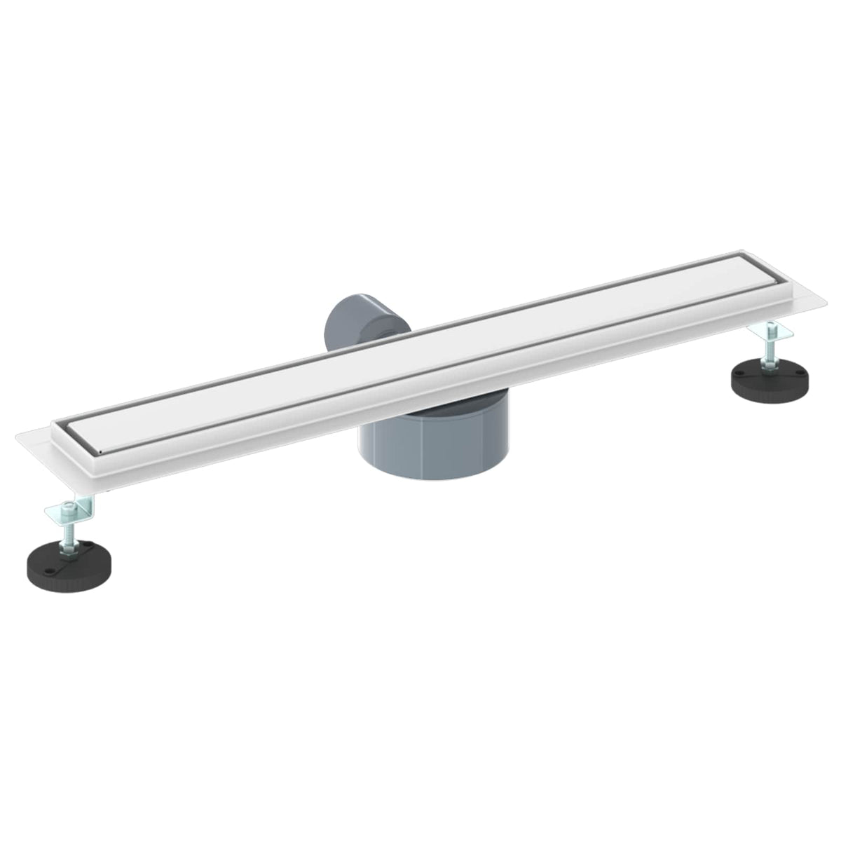 Bruserafløb 2-i-1 med 360° Siphon Sølv 60 cm Rustfrit Stål 304